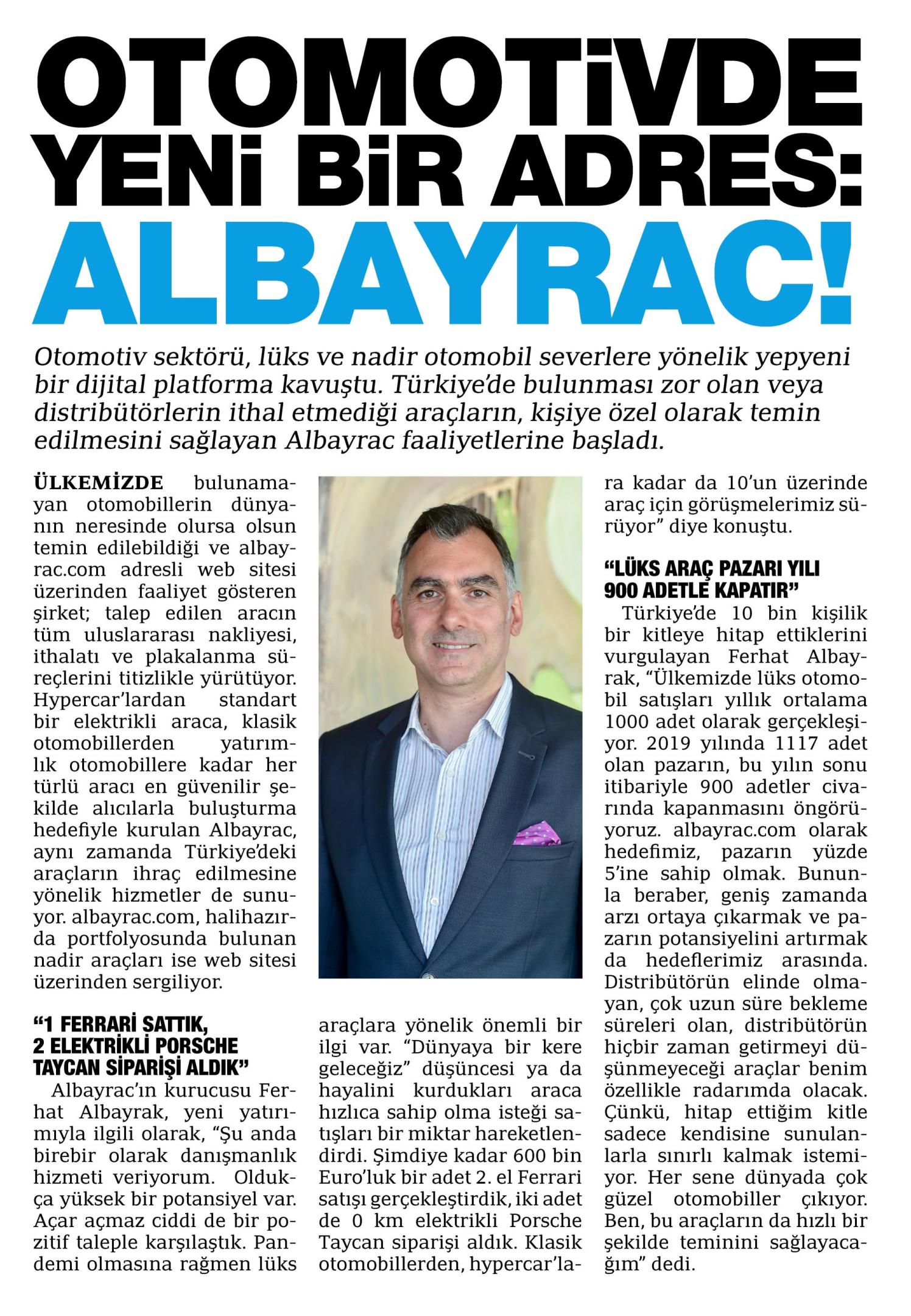 ”Albayrac” Basın Toplantısı yapıldı.